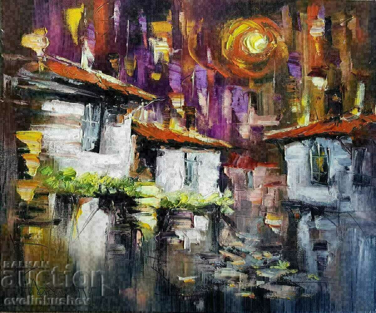 Ελαιογραφία "Mysterious Night" Georgi Yordanov με τιμή 290.00 BGN | € 148.27 Ελαιογραφία "Mysterious Night" Georgi Yordanov με τιμή 290.00 BGN | € 148.27