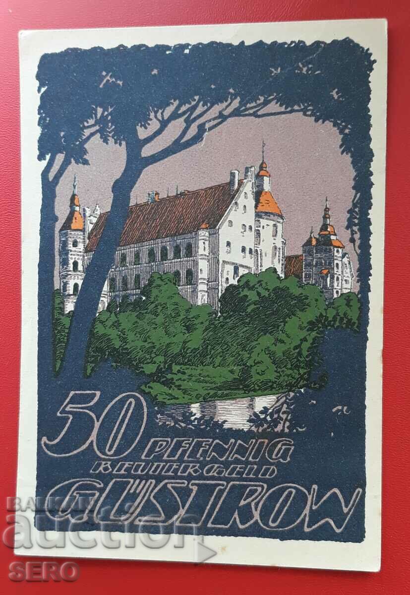Банкнота-Германия-Мекленбург-Померания-Гюстров-25 пф.1922