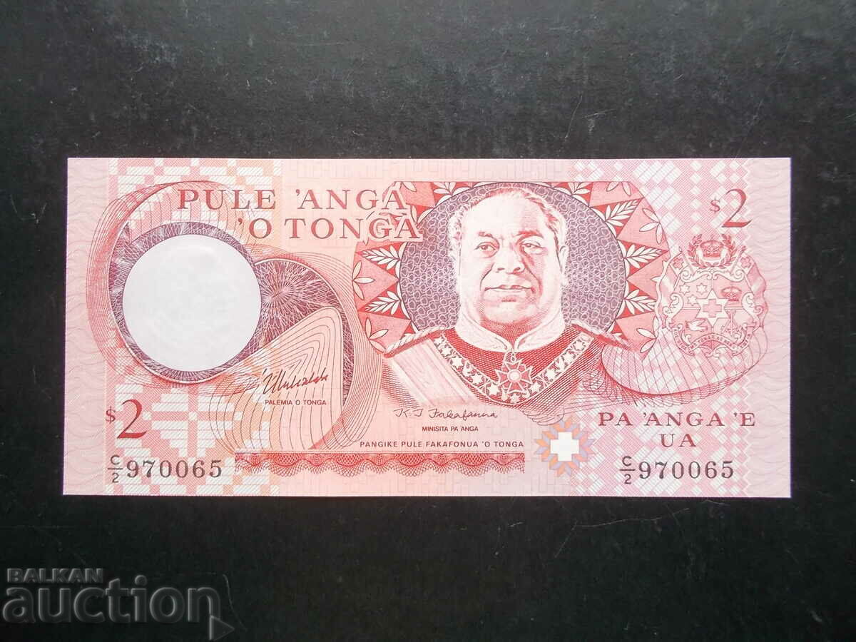 ТОНГА , 2 $ , 1995 , UNC