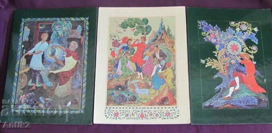 Vintich Set-Paleh Color Chromolithographs 13 pcs. - 5 Vintich Set-Paleh Color Chromolithographs 13 pcs. - 5