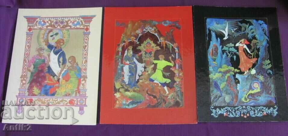 Vintich Set-Paleh Color Chromolithographs 13 pcs. - 6 Vintich Set-Paleh Color Chromolithographs 13 pcs. - 6