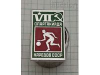 BASKETBALL VII SUMMER SPARTAKIADA RSFSR USSR BADGE