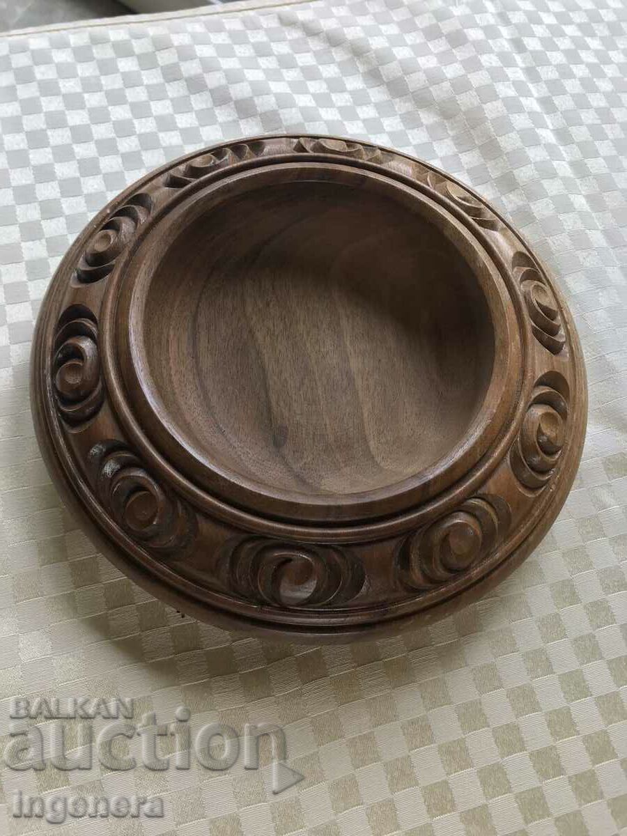 BOWL CARVED WALNUT SOLID - 5 BOWL CARVED WALNUT SOLID - 5