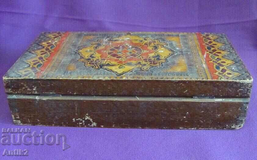 Cutie de bijuterii din lemn foarte veche - 6