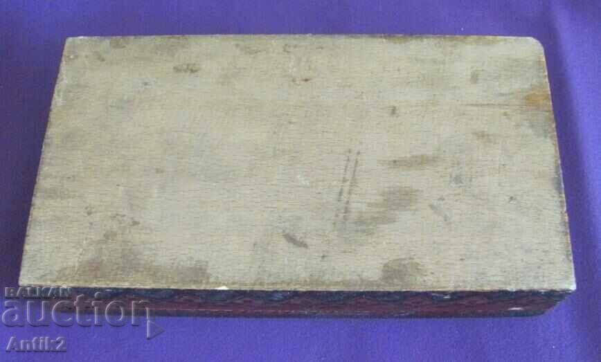 Cutie de bijuterii din lemn foarte veche - 7