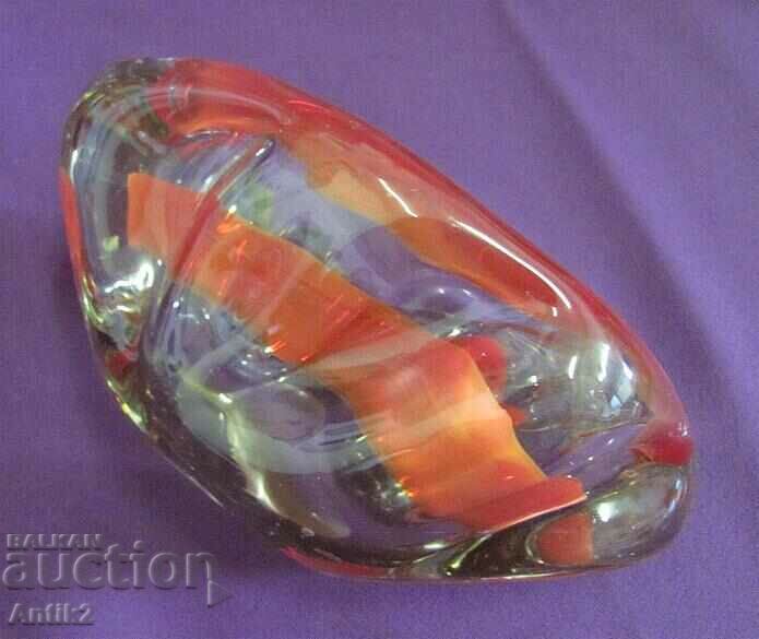 Vintich Solid Ashtray Crystal Glass - 6 Vintich Solid Ashtray Crystal Glass - 6