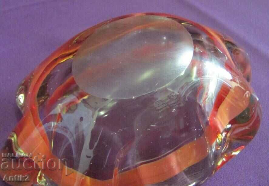 Vintich Solid Ashtray Crystal Glass - 7 Vintich Solid Ashtray Crystal Glass - 7