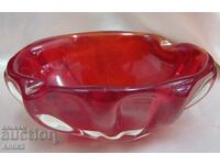 Vintich Solid Ashtray Crystal Glass