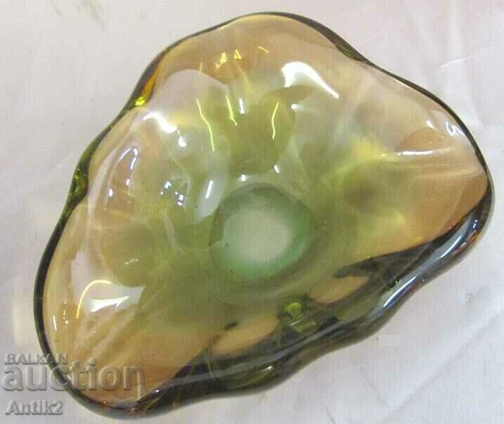 Auction Vintich Murano Crystal Glass Decorative Bowl Auction Vintich Murano Crystal Glass Decorative Bowl