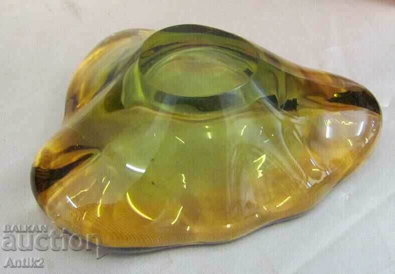 Vintich Murano Crystal Glass Decorative Bowl - 6 Vintich Murano Crystal Glass Decorative Bowl - 6