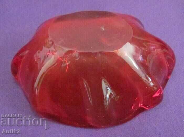 Vintich Solid Ashtray Crystal Glass - 5 Vintich Solid Ashtray Crystal Glass - 5