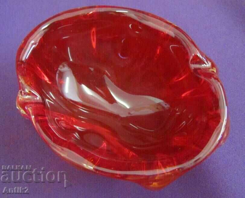 Vintich Solid Ashtray Crystal Glass - 6 Vintich Solid Ashtray Crystal Glass - 6
