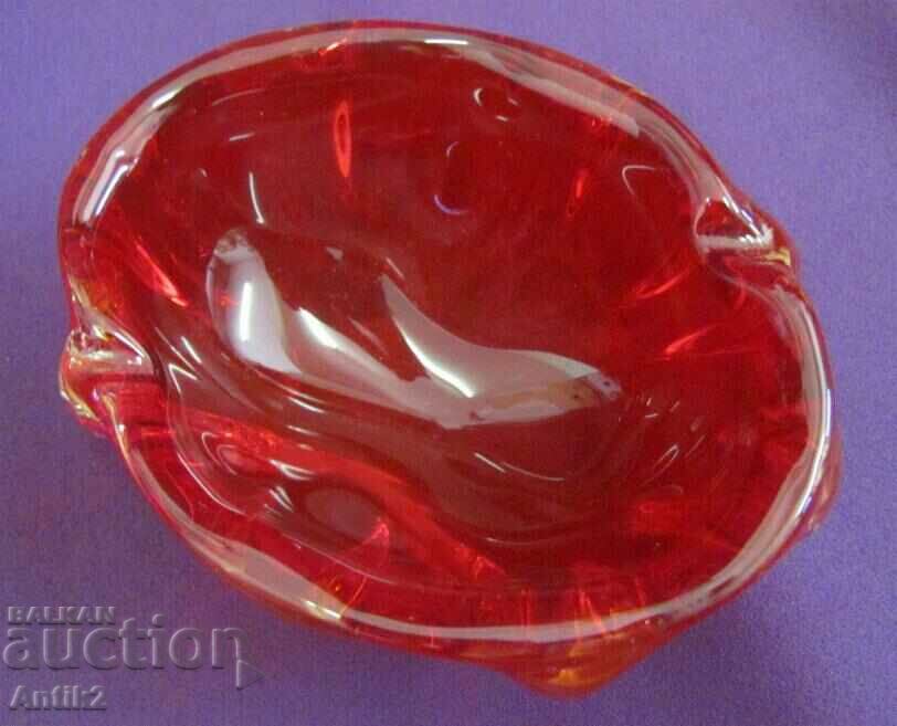 Vintich Solid Ashtray Crystal Glass