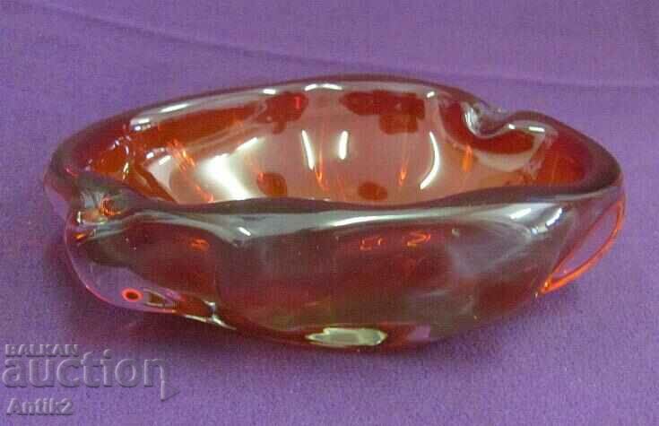Vintich Solid Ashtray Crystal Glass - 7 Vintich Solid Ashtray Crystal Glass - 7