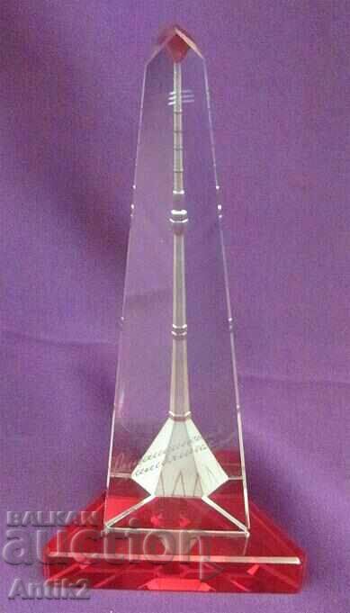 Vintich Crystal Glass Souvenir-Television Tower-Ostankino