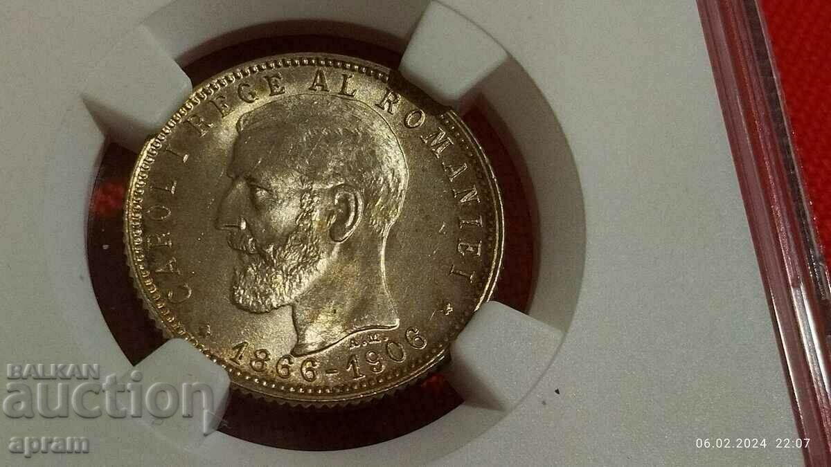 1 lei 1906. Romania MS64 - 5