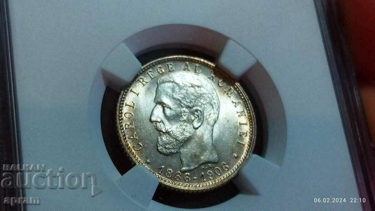 1 lei 1906. Romania MS64