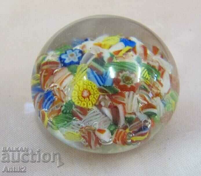 Vintich Murano Crystal Glass Paperweights for desk 3 pcs. - 6