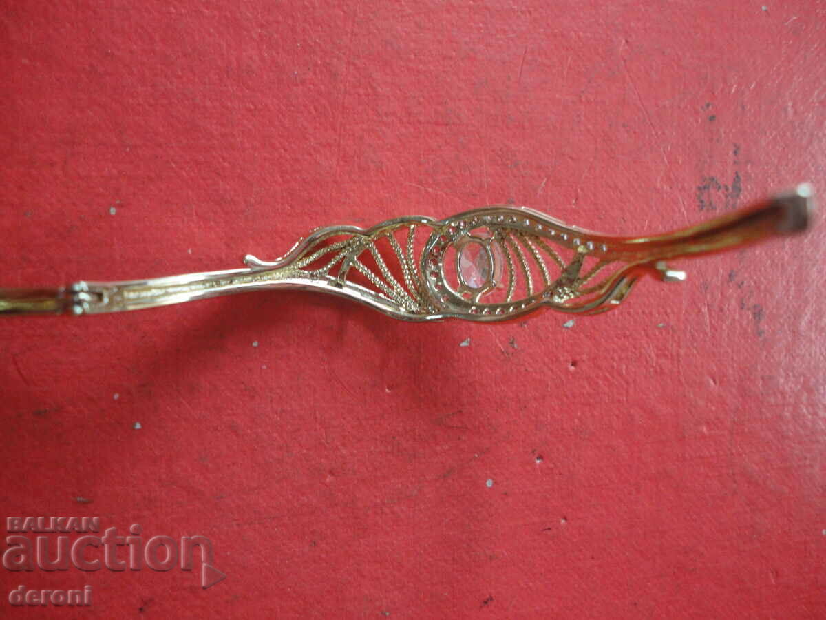 Gold-plated bracelet with Xuping stones - 6