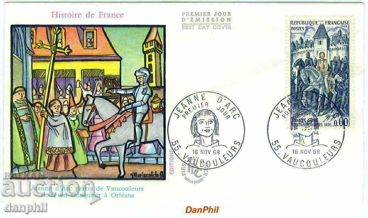 Franța - 1968 PPD/FDC - 16.11.1968 Jeanne D'ARC - Istorie