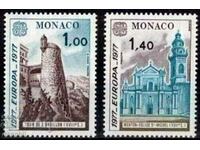 Monaco 1977 Europa CEPT (**) serie curată, fără timbru