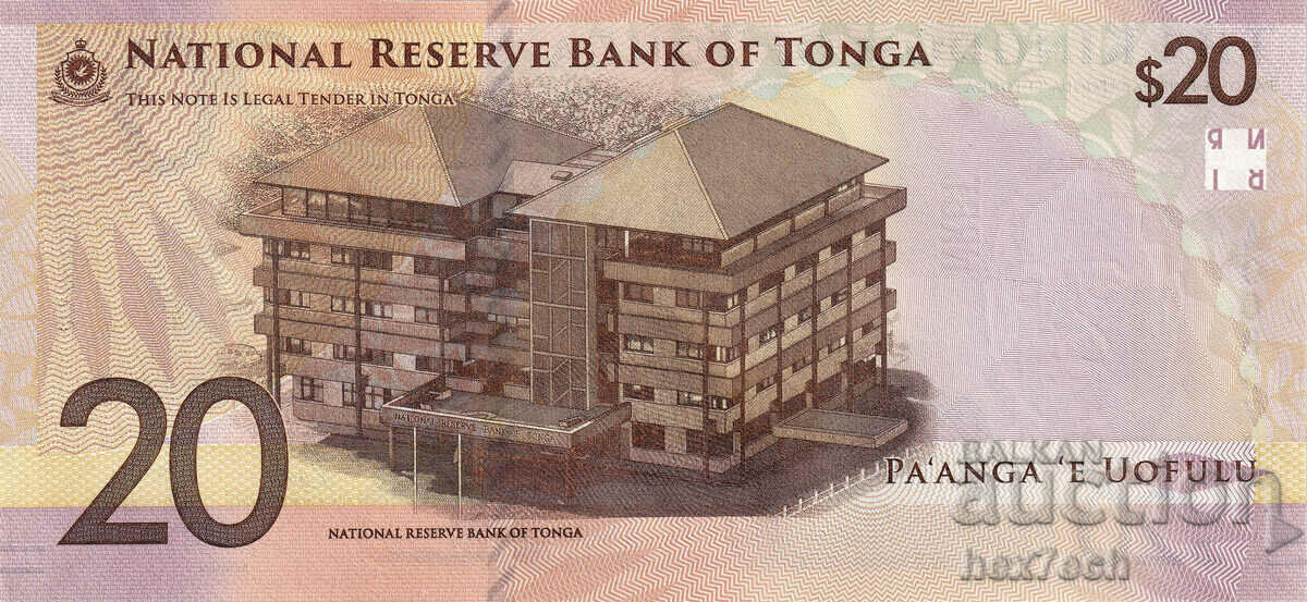 Auction  ❤️ ⭐ Tonga 2023 20 paanga UNC new ⭐ ❤️