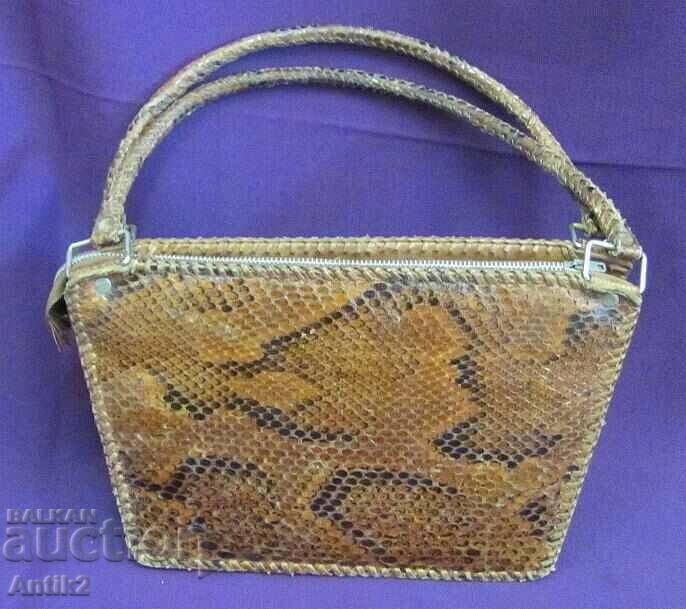 Vintich Original Small Women's Bag Snake Skin with price 75.00 BGN | € 38.35