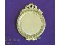 19th Century Antique Small Bronze Picture Frame