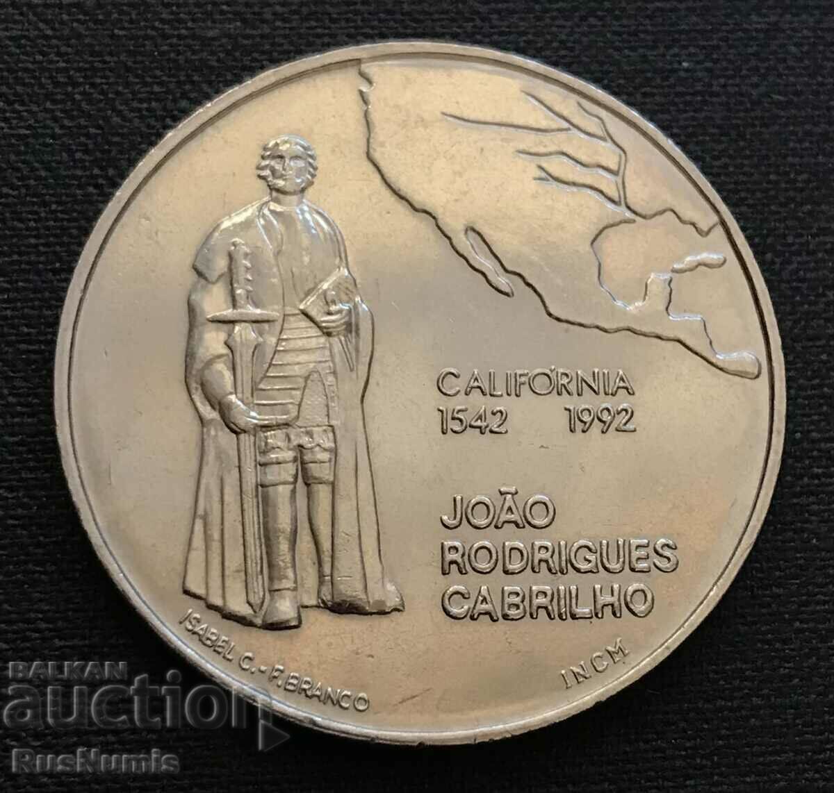 Portugalia.200 escudos 1992 California.