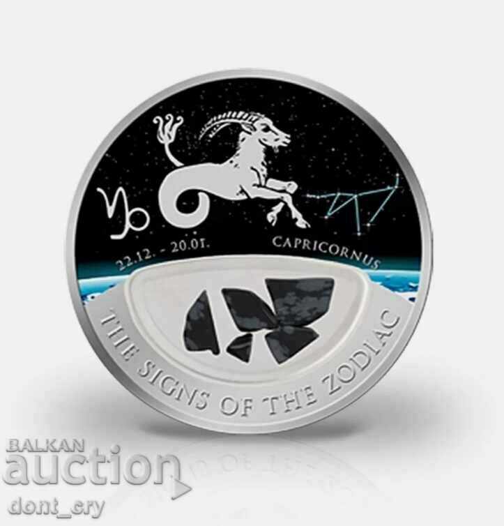 Silver 10 Dollar Capricorn Onyx 2013