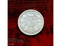 Serbia 50 money 1904 - silver