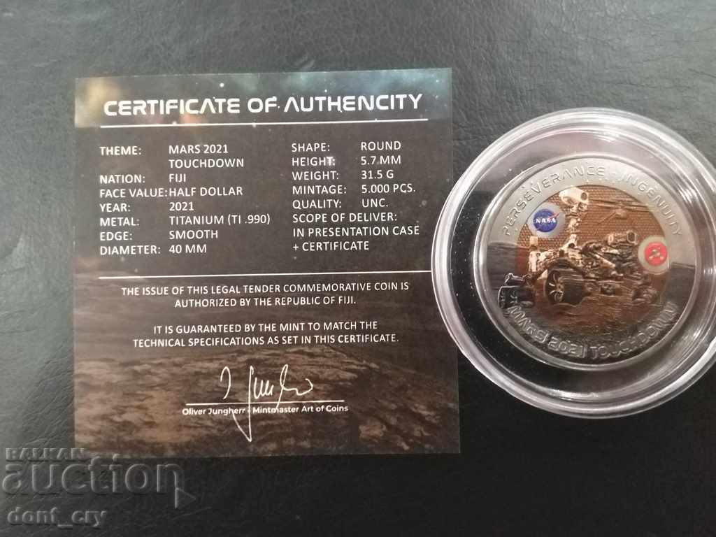 Auction 1 Oz Titan Mars Rover 2021 Fiji Auction 1 Oz Titan Mars Rover 2021 Fiji