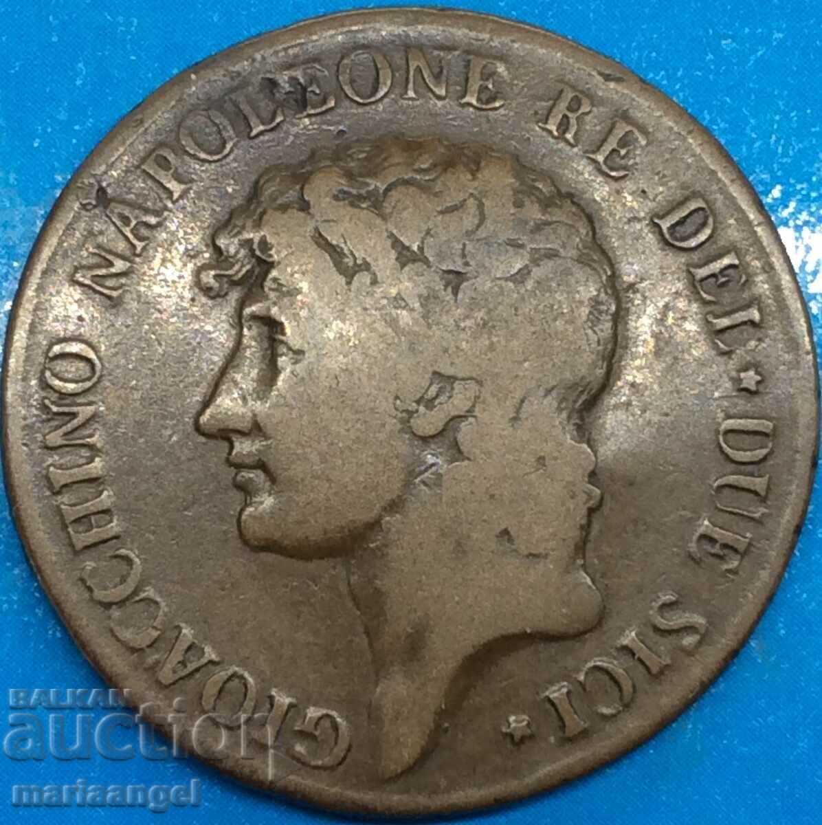 Murat Napoleon 2 grains 1810 Italy 29mm 11.67g bronze