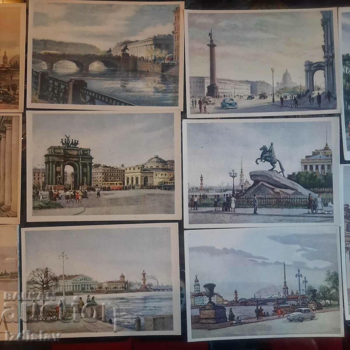 Set of cards from "Leningrad" 1958 - 6 Set of cards from "Leningrad" 1958 - 6