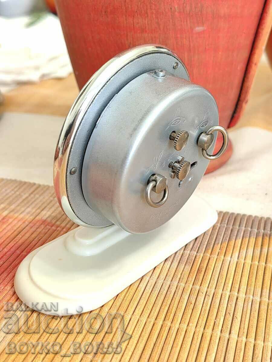 Auction  Russian Social USSR Table Clock Alarm Clock SLAVA 1970s