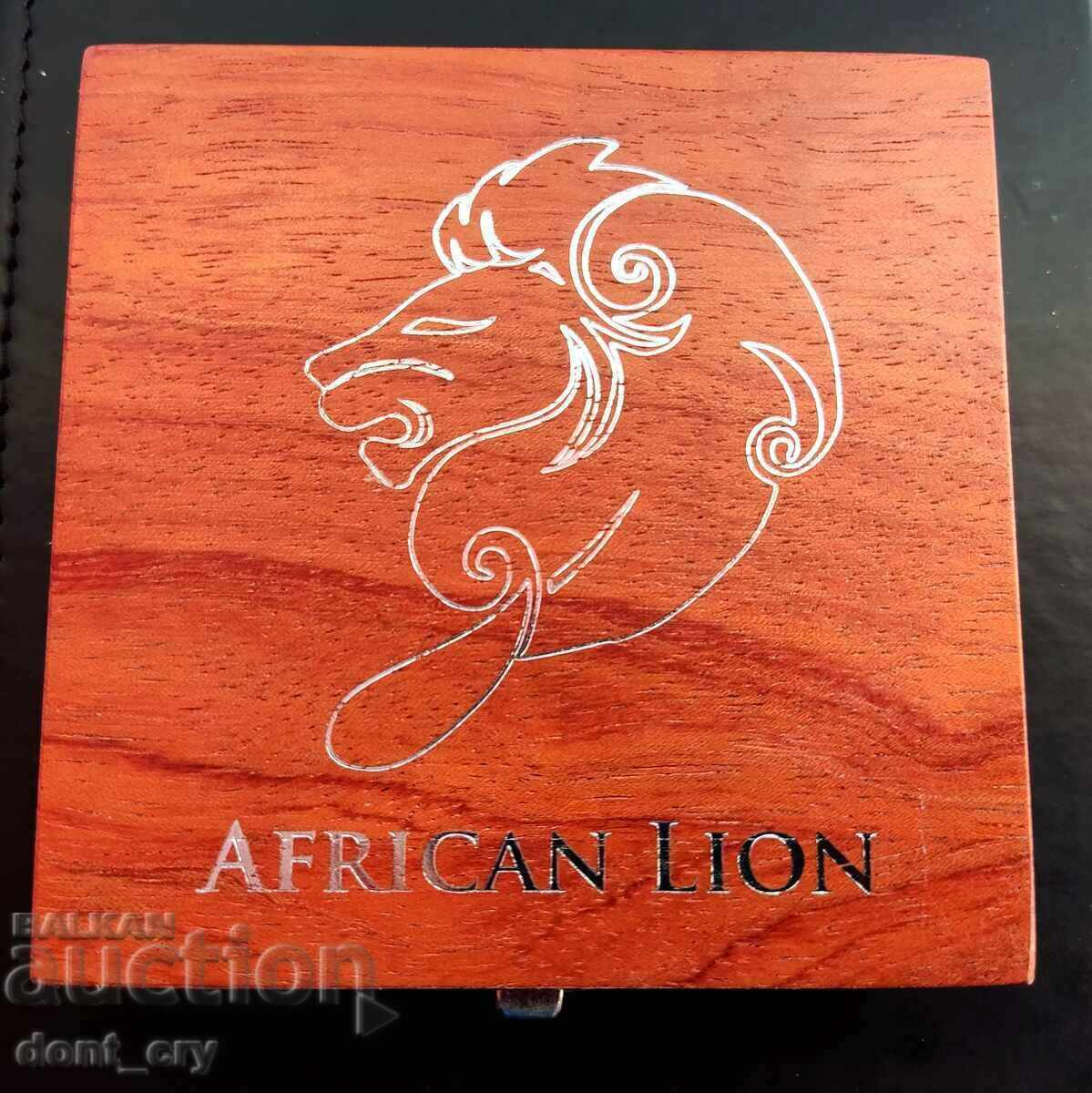 Auction Silver 4 oz African Lion 2013 Congo Auction Silver 4 oz African Lion 2013 Congo