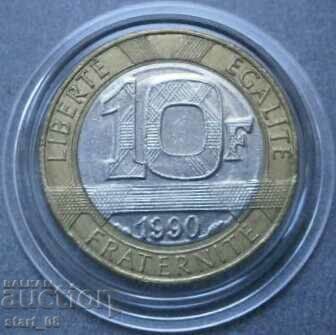 Γαλλία 10 φράγκα 1990