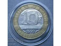 Franța 10 franci 1990