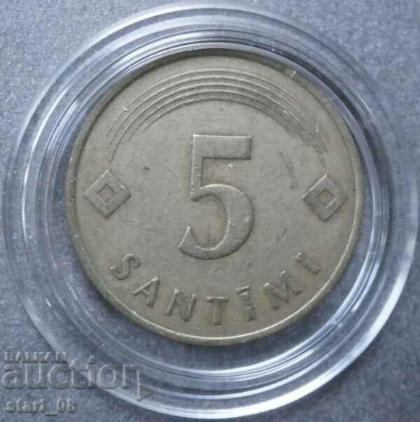 ΛΕΤΟΝΙΑ - 5 centimes 1992