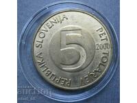 SLOVENIA 5 tolars 2000