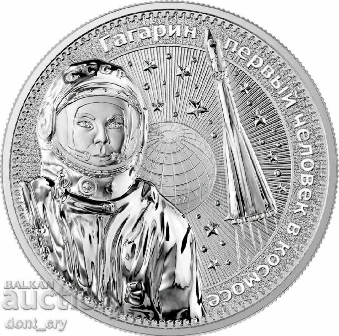 Silver 1 oz Intercosmos Gagarin 2021 Germania mint oz