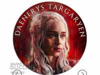 Silver 1 Oz Daenerys Targaryen Game of Thrones USA 2019