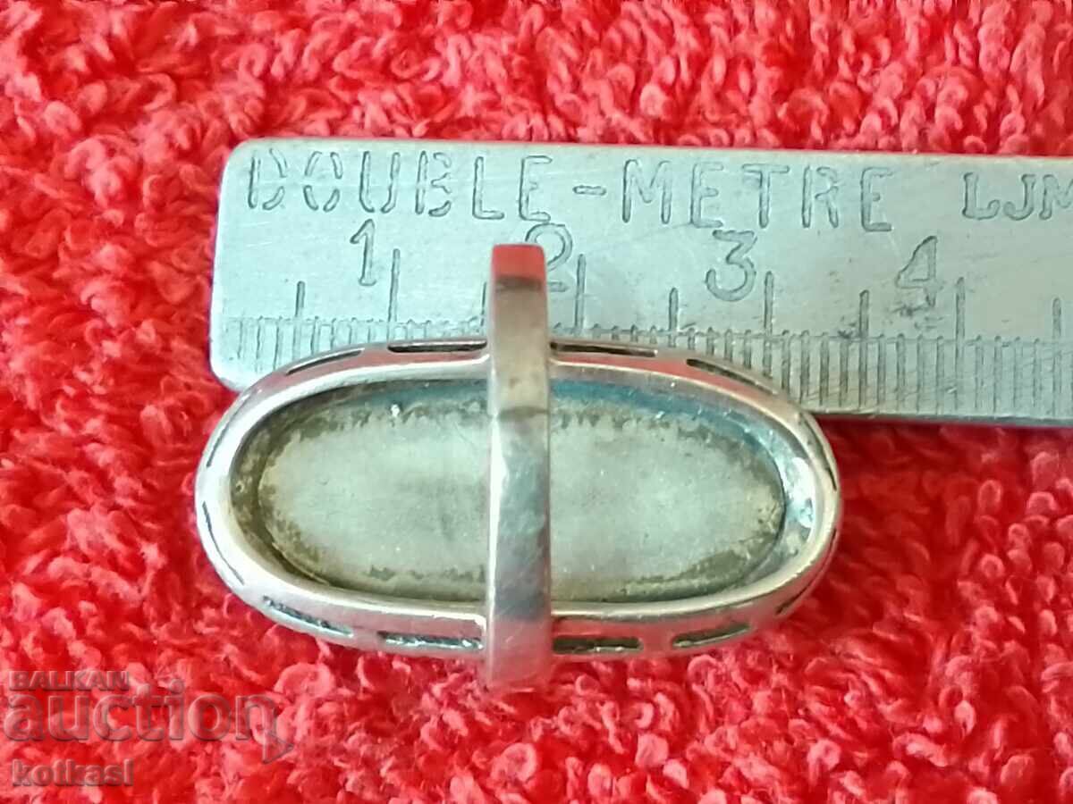 Delivery of Old silver 925 ring semi-precious stones marked