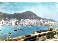 Пощенска картичка. 1968г. PANORAMA OF HONG KONG ISLAND
