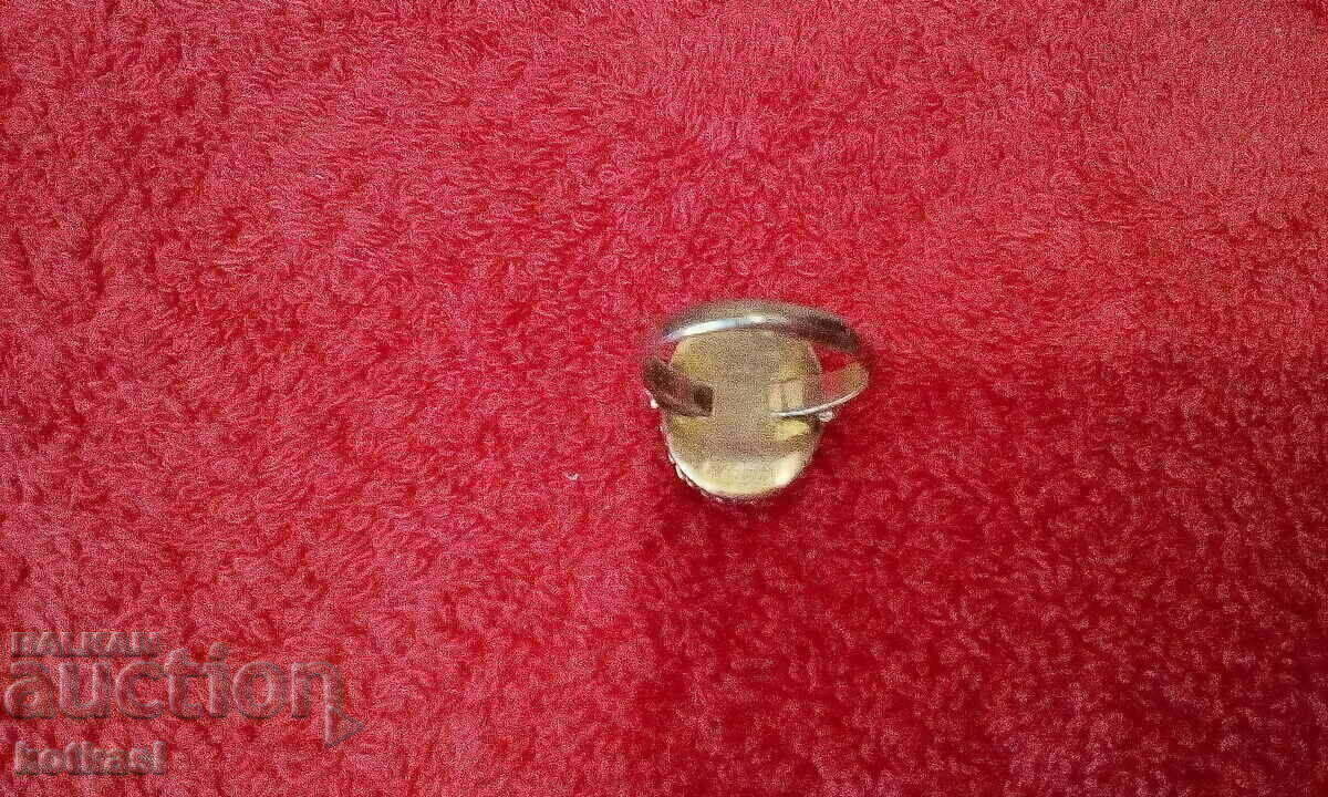 Vintage Silver Ring with Semi-Precious Turquoise Stone with price 95.50 BGN | € 48.83 Vintage Silver Ring with Semi-Precious Turquoise Stone with price 95.50 BGN | € 48.83