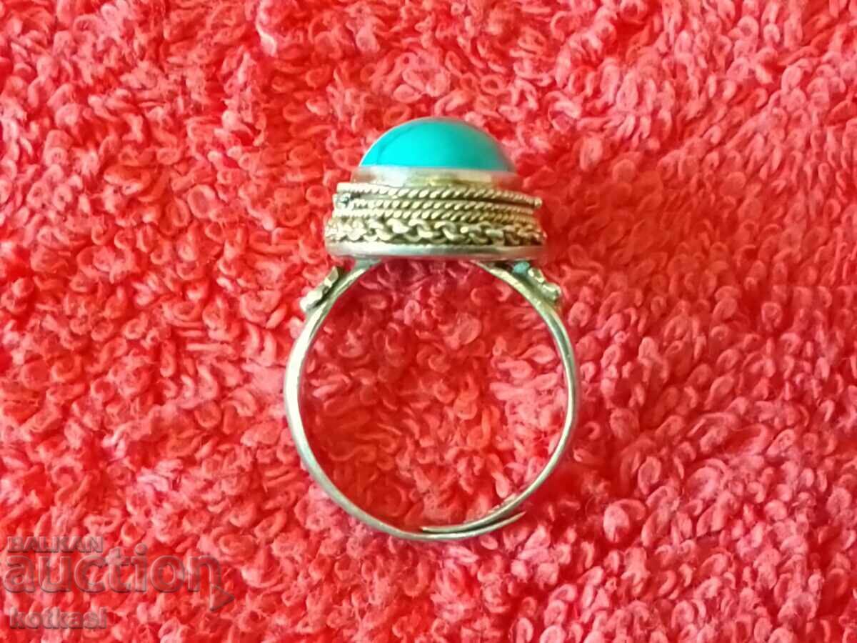 Vintage Silver Ring with Semi-Precious Turquoise Stone with price € 73.50 | 143.75 BGN