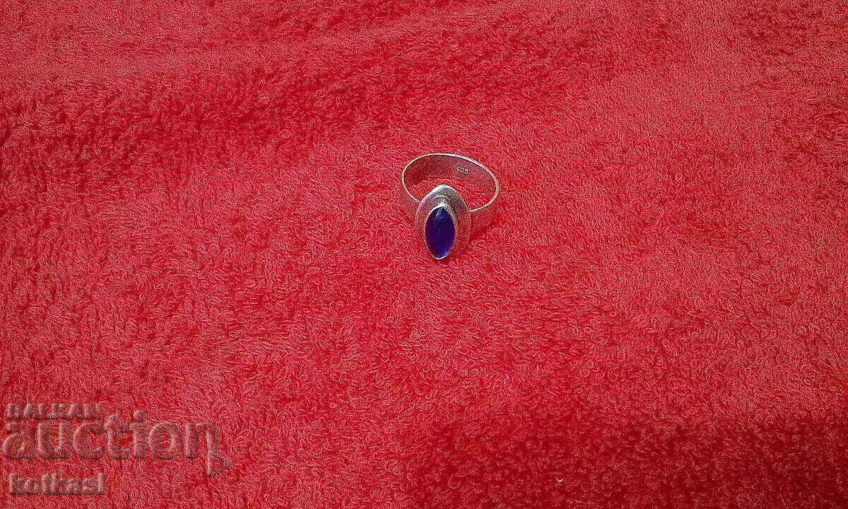 Old Solid 925 Silver Ring Blue Semi Precious Stone with price 95.50 BGN | € 48.83 Old Solid 925 Silver Ring Blue Semi Precious Stone with price 95.50 BGN | € 48.83
