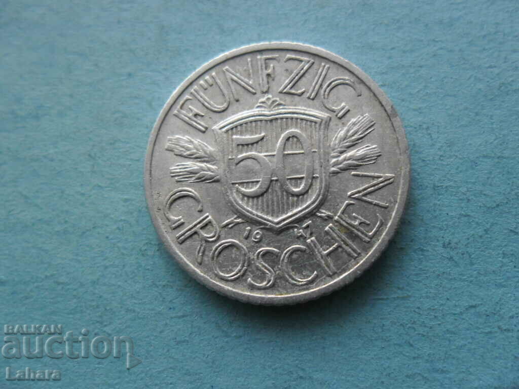 50 groschi 1947. Austria 50 groschi 1947. Austria