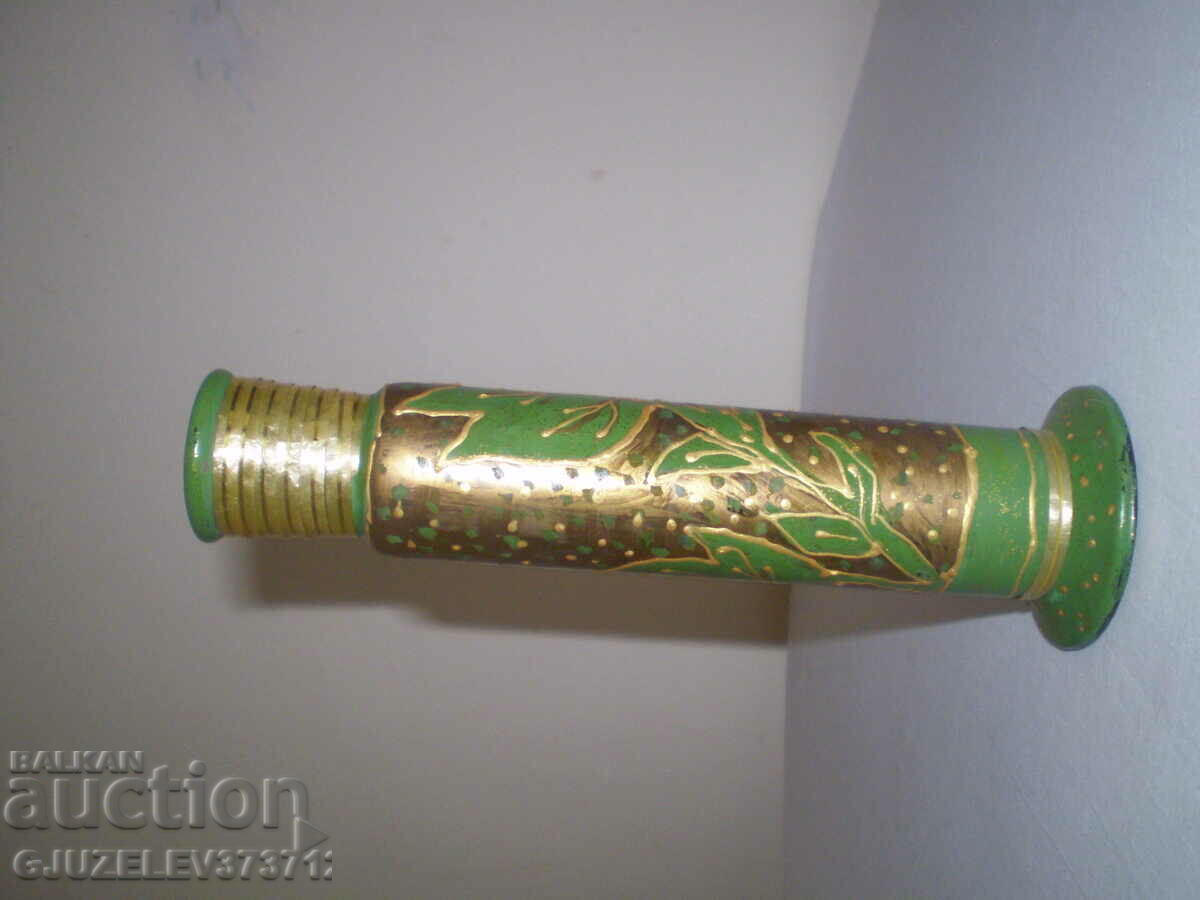 VINTAGE BEAUTIFUL HANDCRAFTED PAINTED GLASS VASE IN - 6 VINTAGE BEAUTIFUL HANDCRAFTED PAINTED GLASS VASE IN - 6