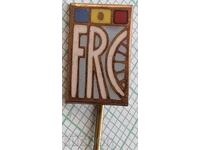 14793 Badge - Romania Cycling Federation - bronze enamel